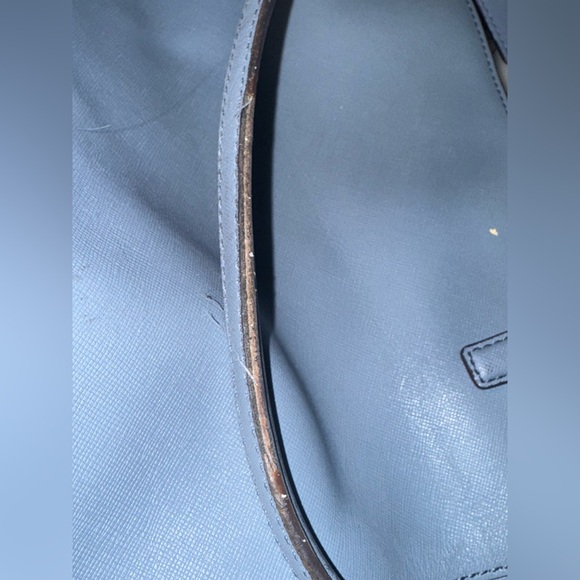 Coach Madison East West Blue Saffiano Leather Tote - Picture 13 of 15